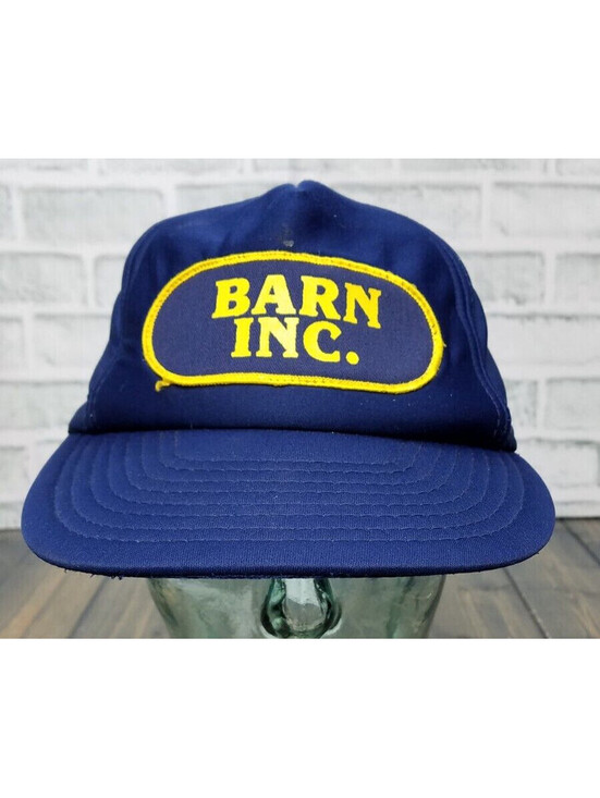 Other - Vintage - BARN INC. Logo Patch BLUE Wear Guard Work Clothes Farm Truck Hat Cap